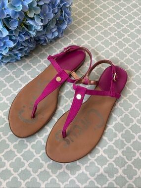 Circus Sam Edelman Cayden Fuchsia Thong Sandals 8